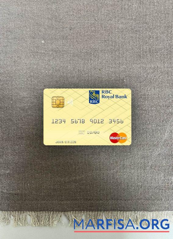 Blank Tunisia RBC Royal Bank mastercard photolook front real example